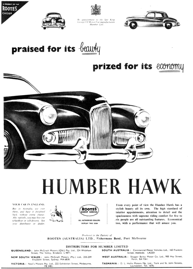 1954 Humber Hawk Rootes Group
